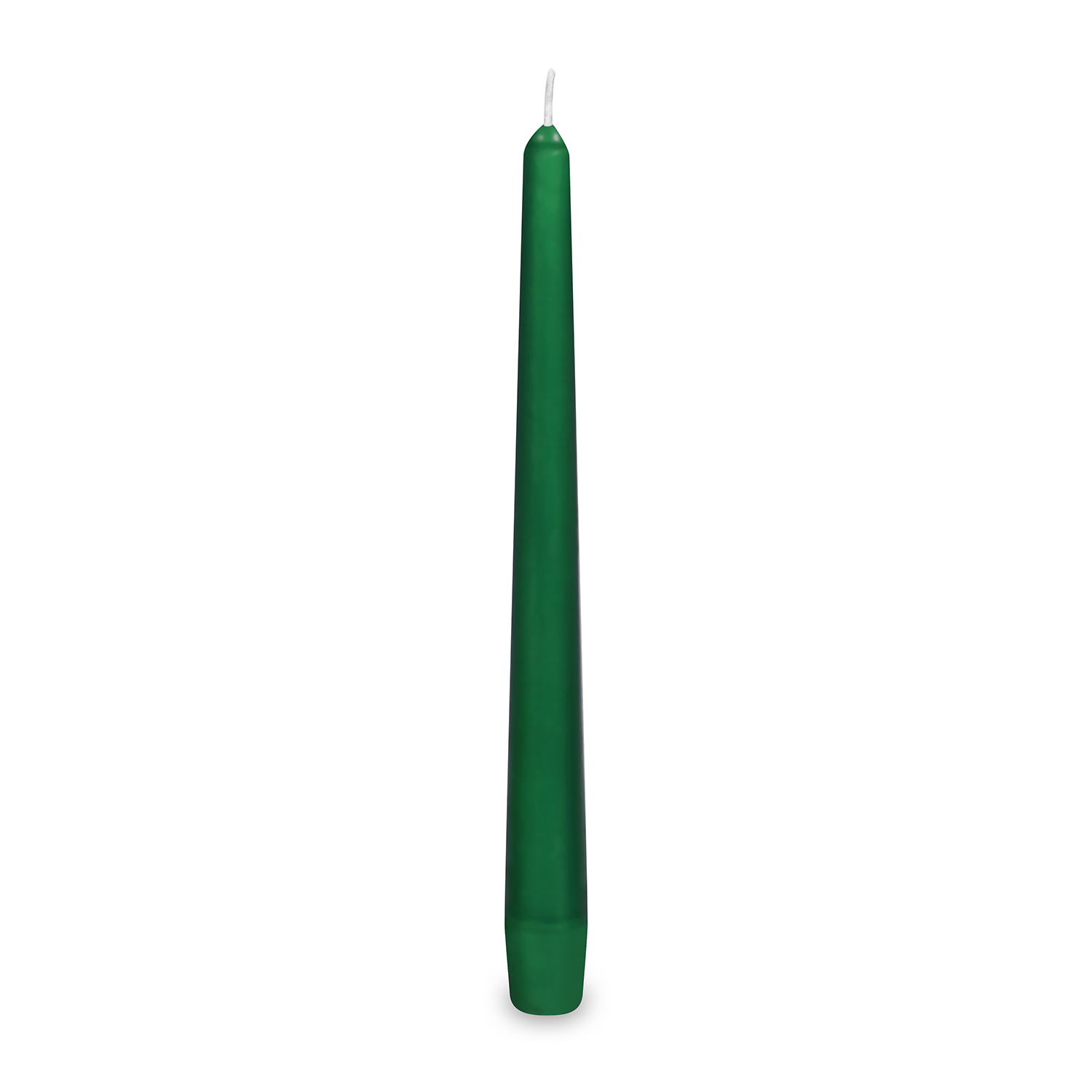 Spitzkerze Wachs dunkelgrün Ø 23 x 245 mm, Packung mit 10 Stück