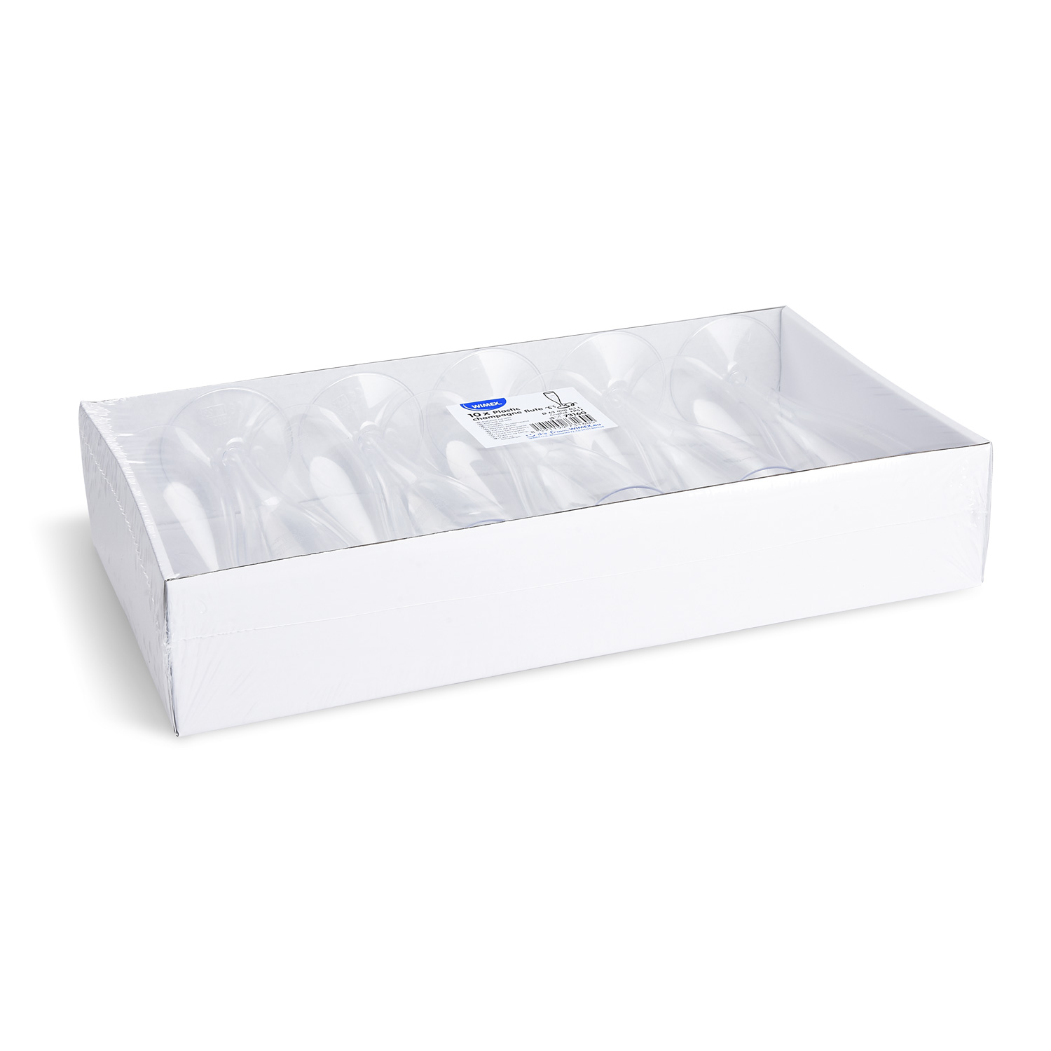 Sektglas aus PS klar, Ø 63 mm, 0,1 L, Packung mit 10 Stück