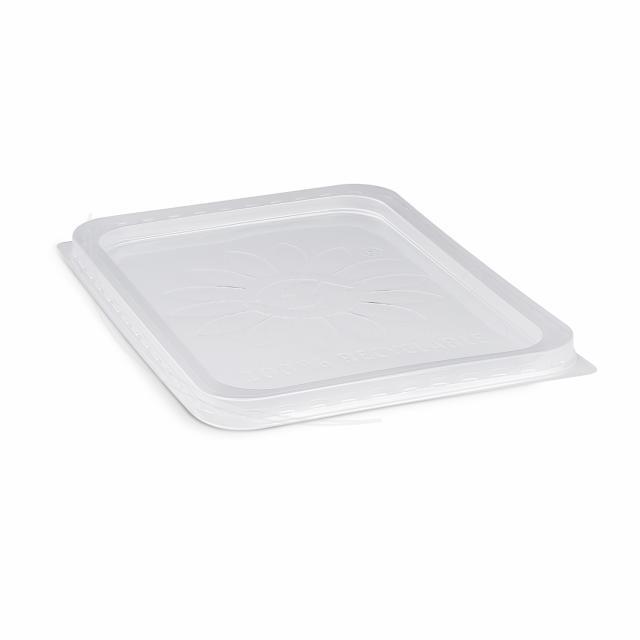 Deckel PP klar 186 x 133 mm für Rechteckschale Euroboxx, Packung mit 50 Stück