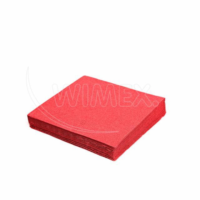 Serviette Papier FSC Mix rot 33 x 33 cm, Packung mit 20 Stück