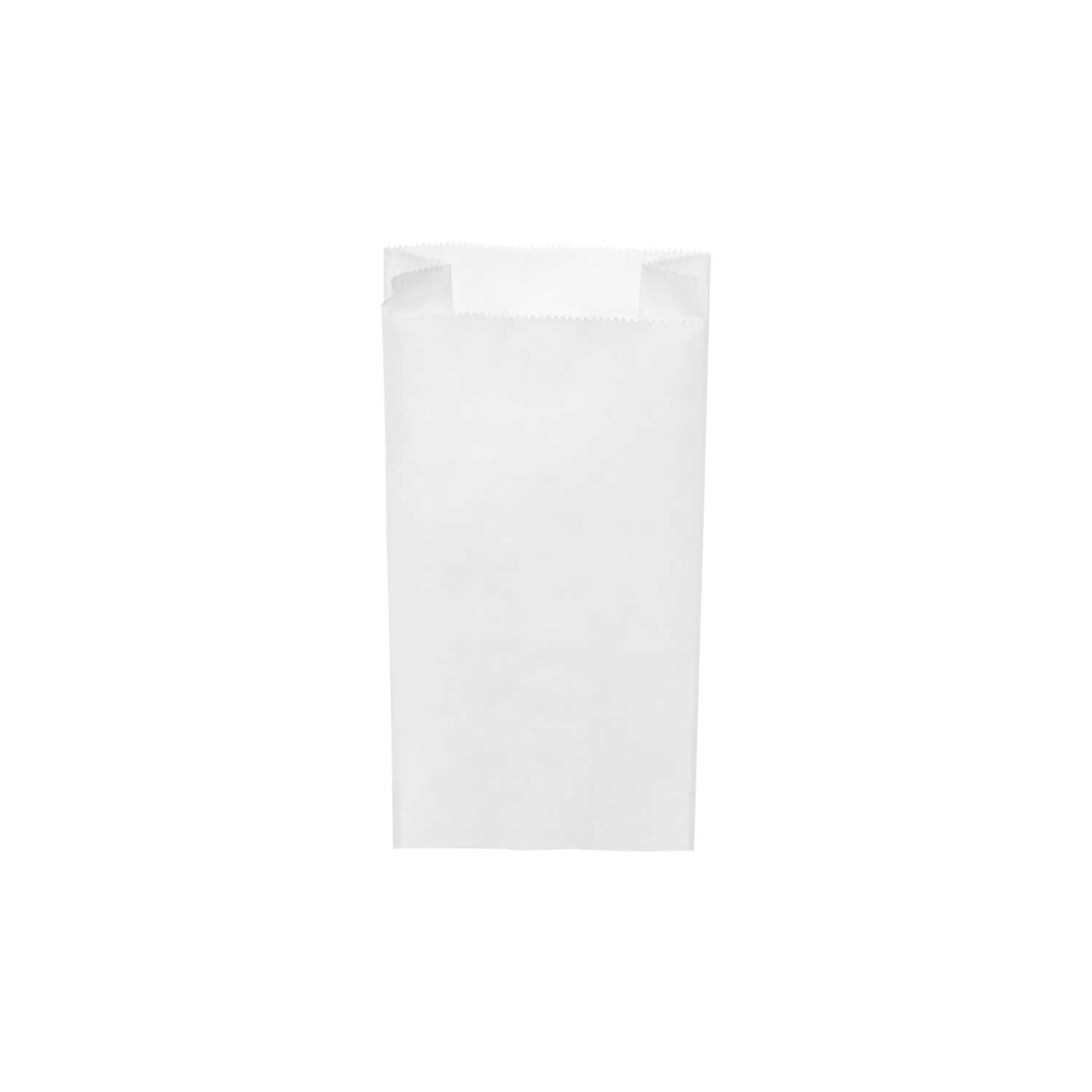 Papierfaltenbeutel aus Papier weiss 14+7 x 29 cm, Packung mit 1000 Stück
