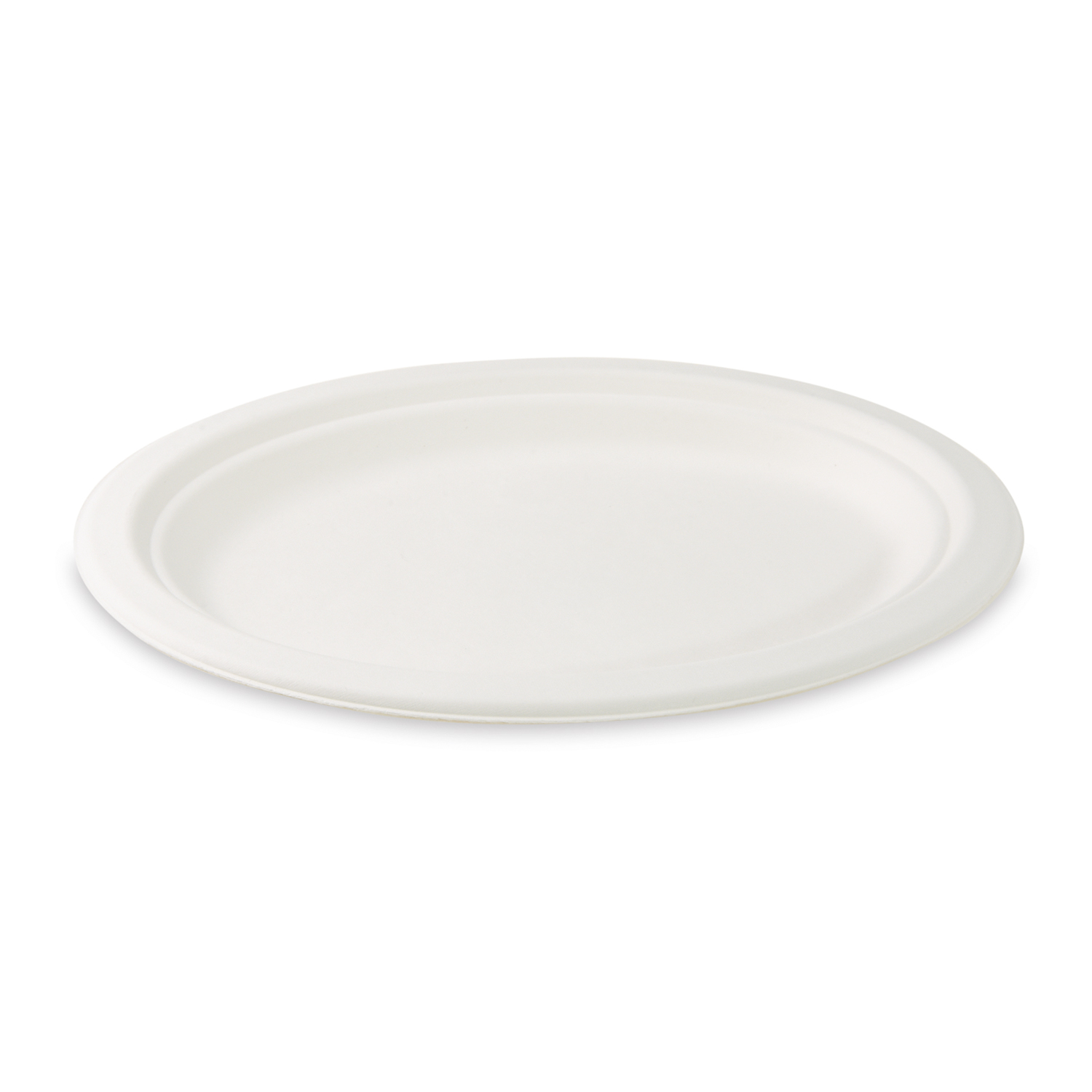 Teller aus Zuckerrohr-Bagasse oval 26 x 20 cm natur, Packung mit 50 Stück