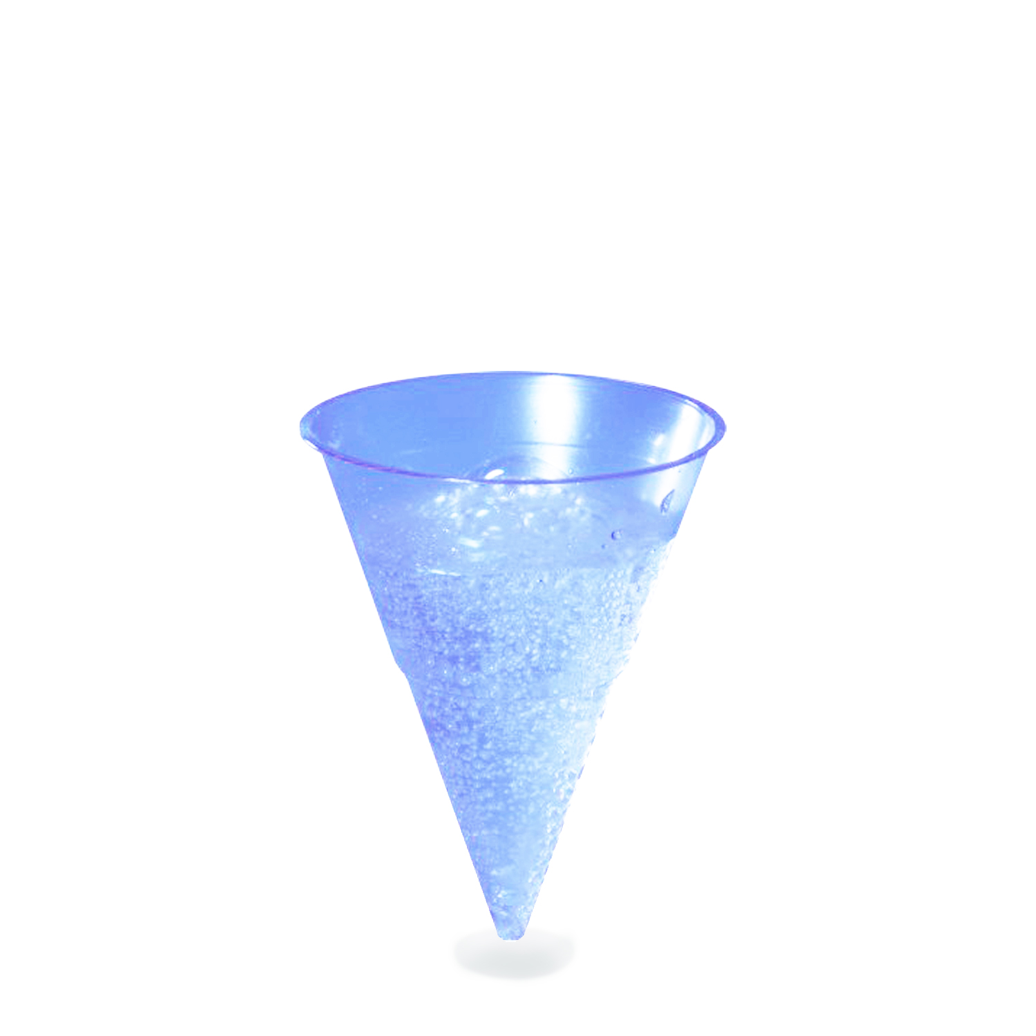 Wasserbecher PP Blue Cone Ø 70 mm, 115 ml, blau, Packung mit 1000 Stück