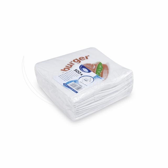 Papierbeutel für Hamburger 16 x 16 cm, Packung mit 500 Stück