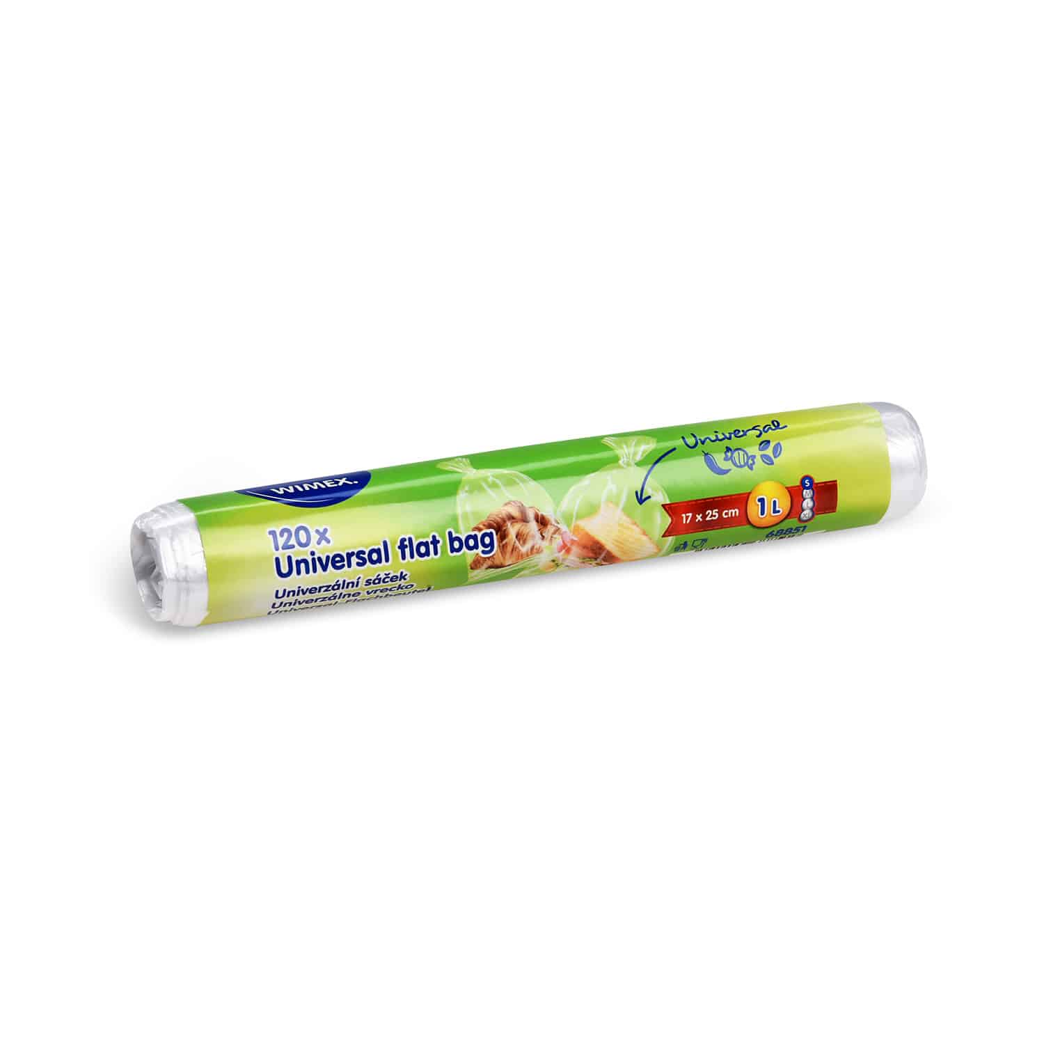Universal-Flachbeutel HDPE transparent 17 x 25 cm, Grösse S, Packung mit 120 Stück