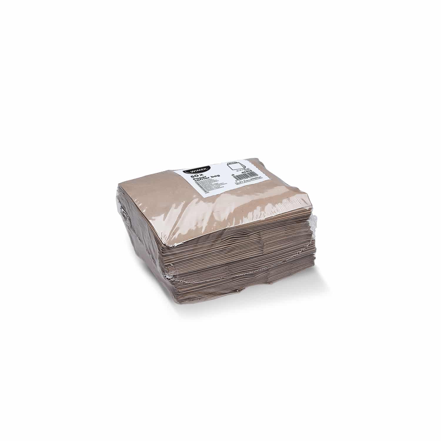 Papiertragetasche braun 18+8 x 22 cm, Packung mit 50 Stück
