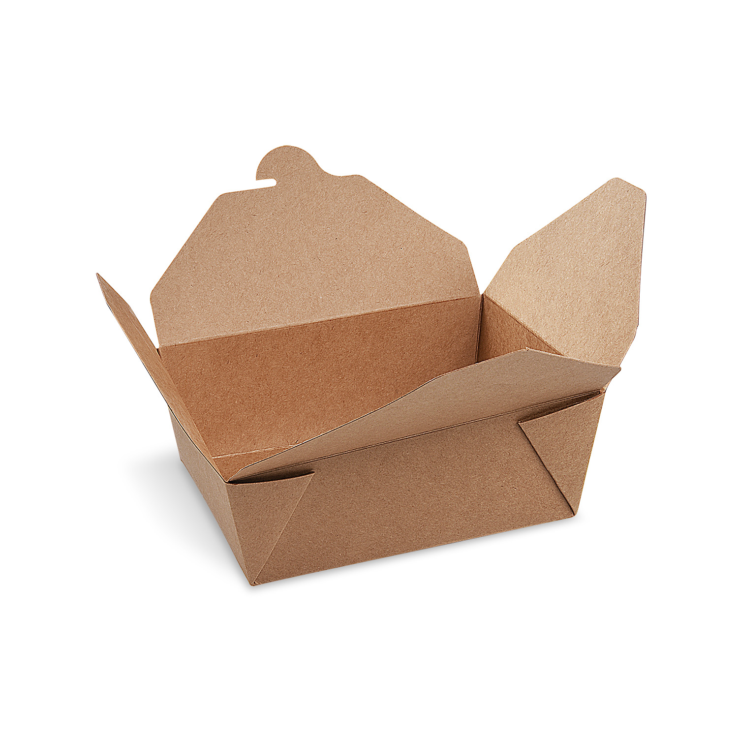 Food box (PAP-FSC Mix/PET) fettdicht kraft `M` 151 x 120 x 65 mm 1300ml