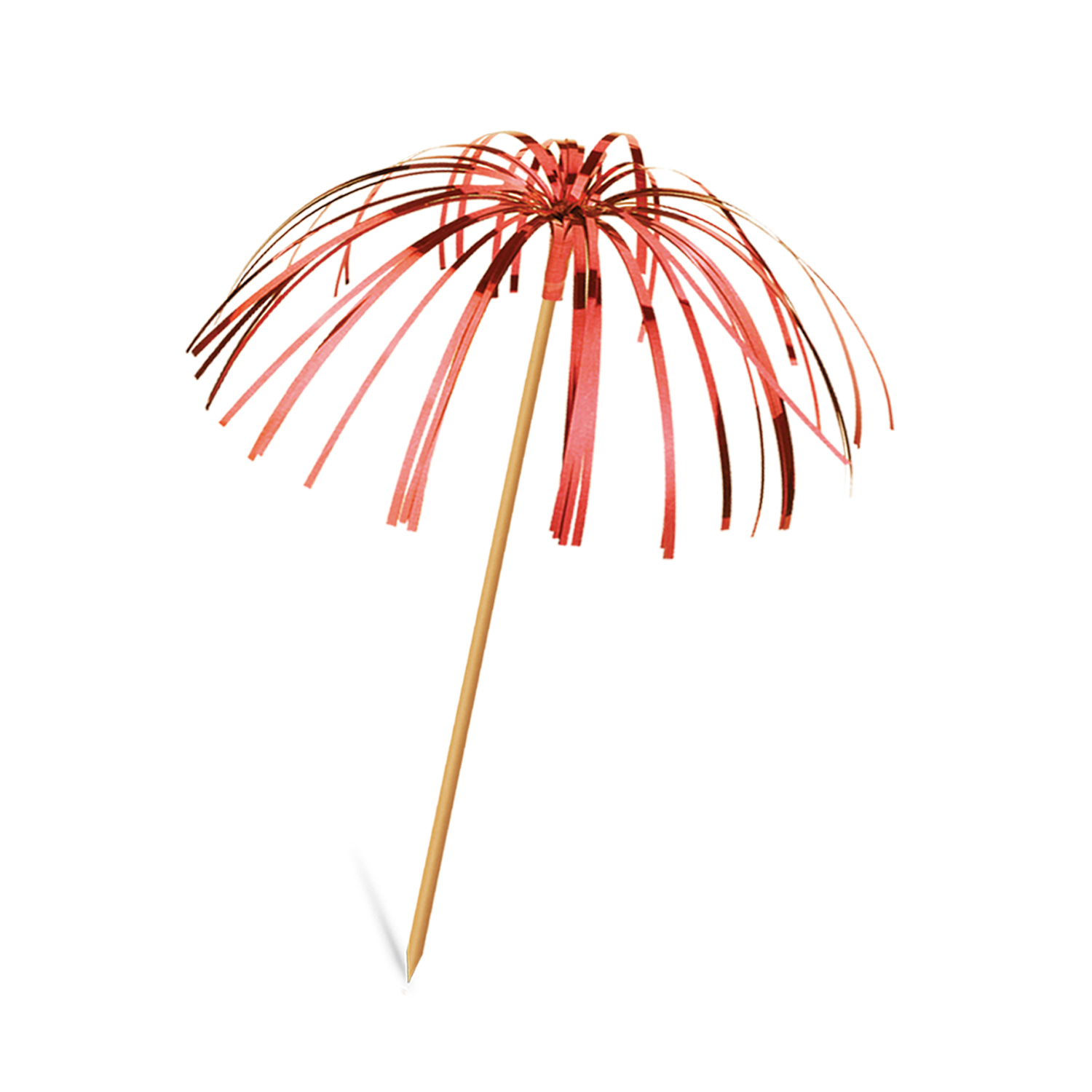 Palmwedel-Picker Holz FSC 100%/PE bunt gemischt 22,5 cm, Packung mit 6 Stück